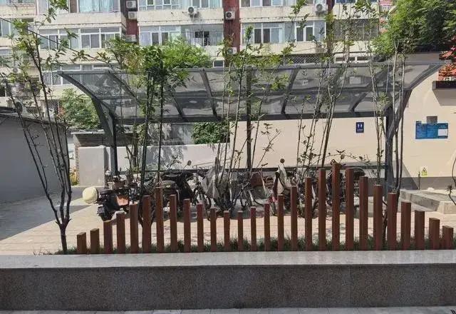 乱建居民想提升小区环境的愿望实现了k8凯发网站拆除700平方米私搭(图2)